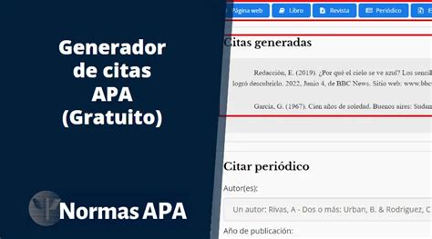 citar normas apa online|Generador de citas gratuito: APA, MLA y estilo Chicago